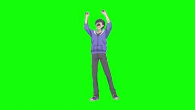 Sakurai Victory Scream (S01E10) (Green Screen)