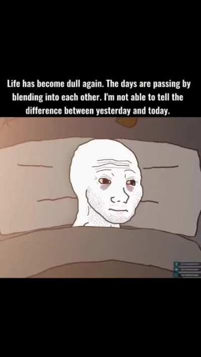 I'm f*cking tired.