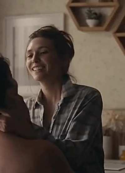 Elizabeth Olsen riding and taking charge in the bedroom