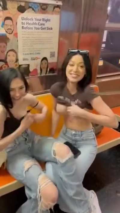 Subway kiss