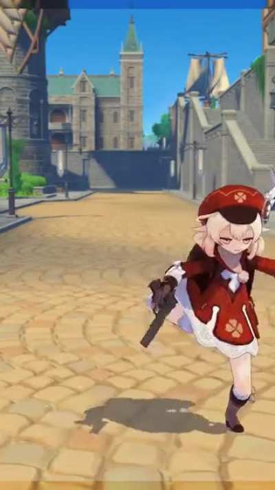 Klee has a gun
