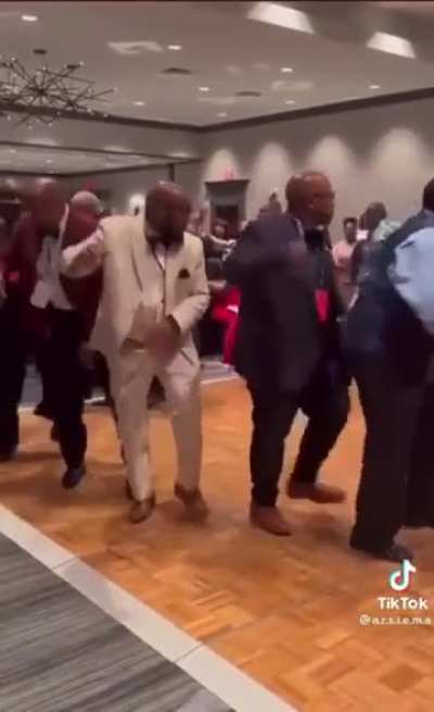 Chad guys showing how it&rsquo;s done in the Wedding Afterparty.
