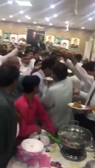 I wonder if the poor waiter gets hazard pay