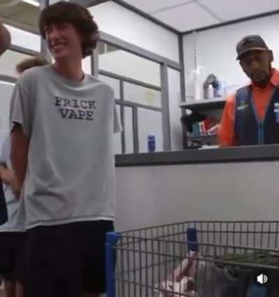 what a fun time hes having