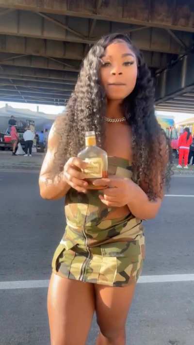 Drinking Hennessy 