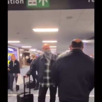 Congressman Lou Correa stands up to Trump extremists in the airport