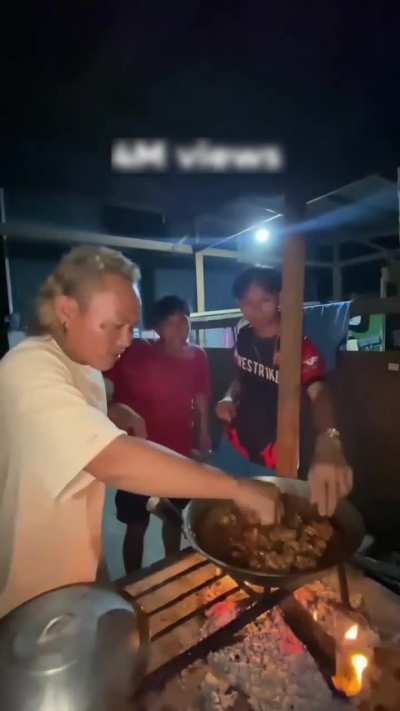 First, it was over an egg. Now, adobo?