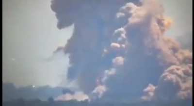 Enemy&rsquo;s ammo storage hit at Popasna. Very big boom
