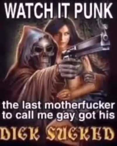 dont call him gay unleess i mean....