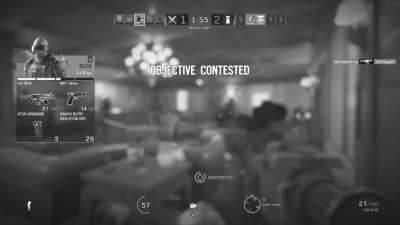 Shots 1-5 clearly missed