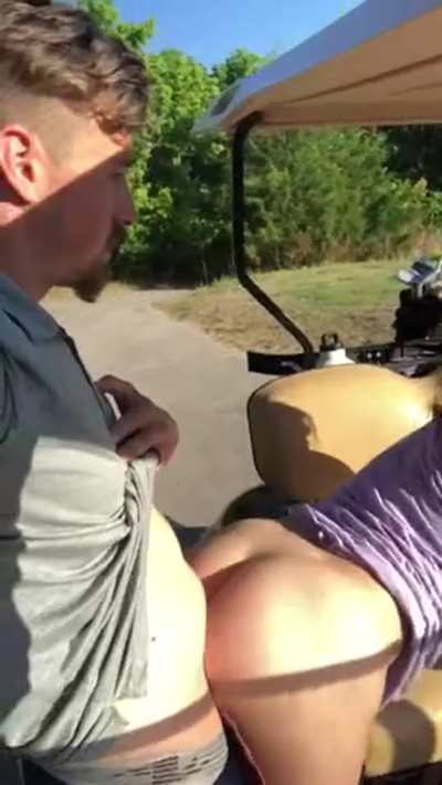 on the golf course