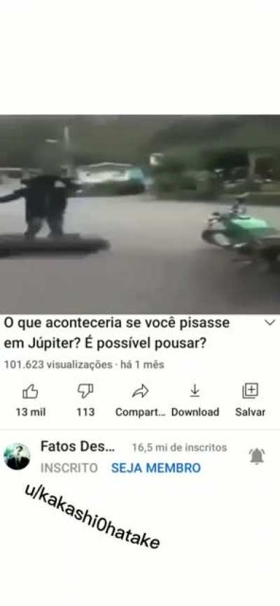 Se o v&iacute;deo parecer "distante", pode ser o editor que eu escolhi