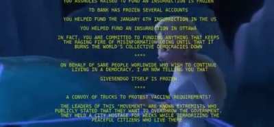 Antivax "Freedom Convoy" GiveSendGo Account Hacked