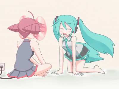 So that&rsquo;s how it&rsquo;s used.. | Teto &amp;amp; Miku - @kazu_chan