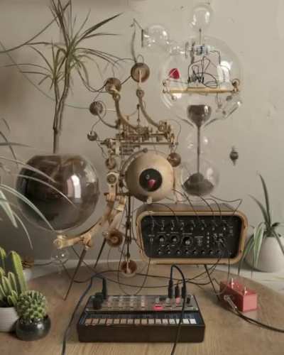 Handmade Analog-mechanical synthesizer