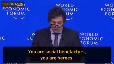 Milei's message to entrepreneurs