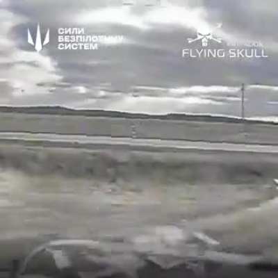 The Flying Skull battalion operators' FPV drones hit a 2C43 Malva self-propelled gun, 15 Molniya-2 UAVs, a wheeled evacuation tractor, 3 Ural trucks, a tank and an APC. The time and location of the shooting were not disclosed.