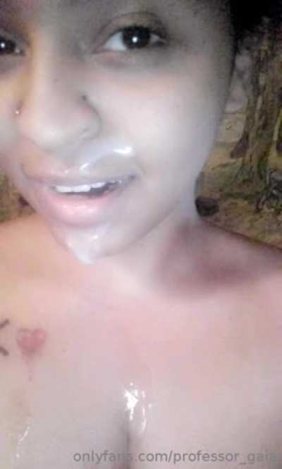 She took a hot one!