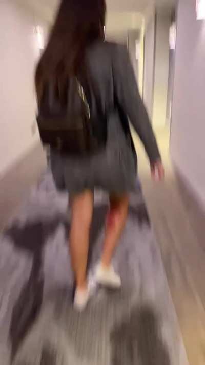 Hotel hallway flash