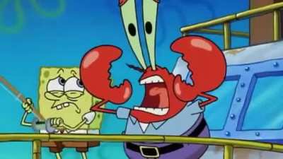 Mr.krab what are you doing