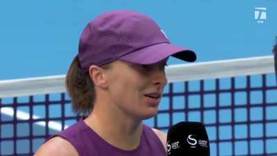 Iga on Novak's Beijing title and helping her out with return advice