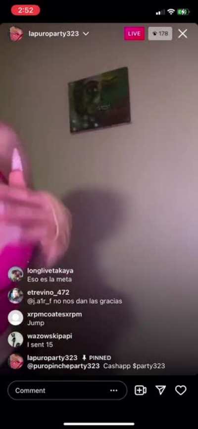 She goes live around 11 or 12 everyday
