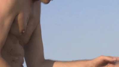 Outdoor Cumshot after Anal Fuck