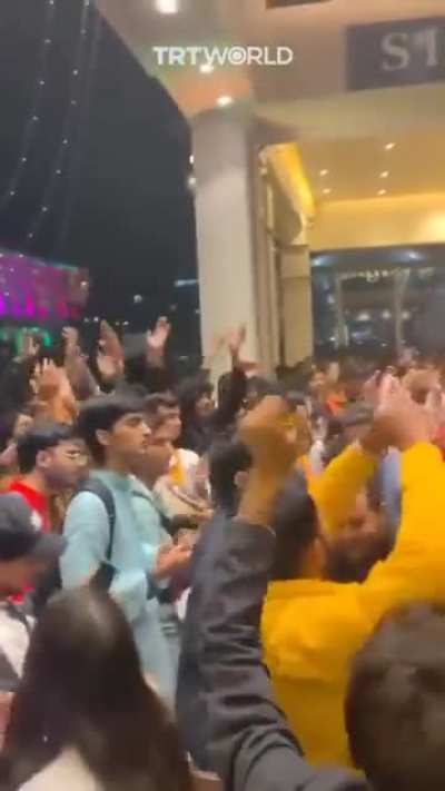 A group of Hindus disrupt Christmas celebrations chanting 