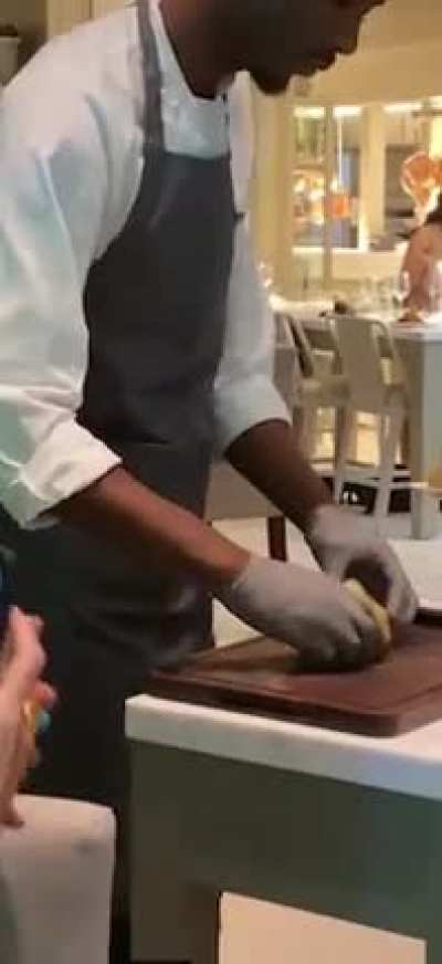 Tableside smashed potatoes at Martha Stewart&rsquo;s Bedford restaurant