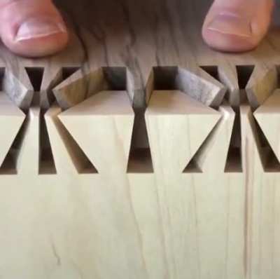 Japanese sunrise dovetail joint