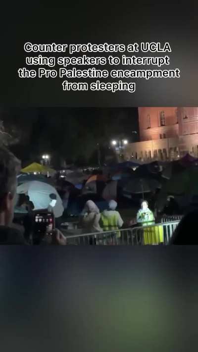 Antisemitic mob can't sleep at UCLA terrorist protest camp