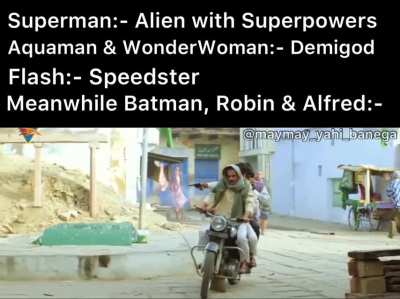 Batman:- Goli nahi maarenge saale ko, keh ke lenge uski!