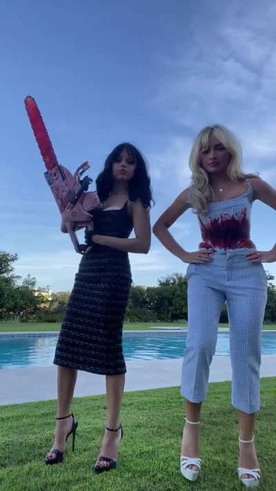 While on set for &ldquo;Taste&rdquo; music video with Jenna Ortega | TikTok 8/23/24