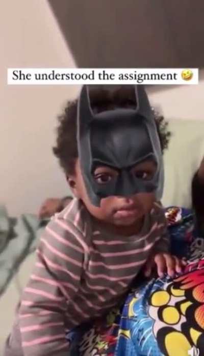 I&rsquo;m Batman. 🦇👶