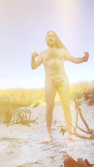 My naked Baywatch moment in near-freezing weather (Better w sound!)