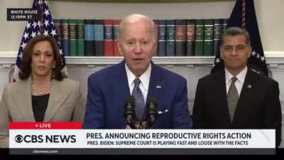 &ldquo;End of quote-Repeat the line&rdquo; Biden reading teleprompter instructions out loud