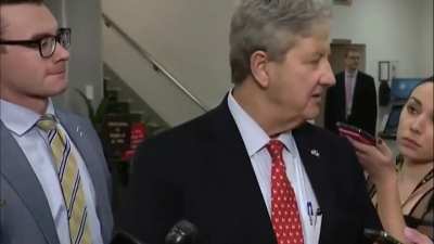 Sen. John Kennedy concluded his observations on today's classified Senate UFO briefing with "lock your doors tonight."