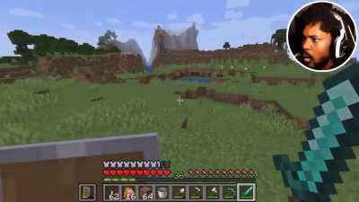 Favorite YouTuber gets scared by enderman