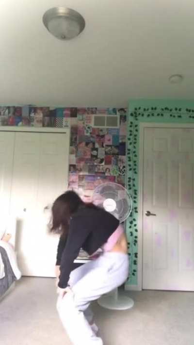 What is she doing