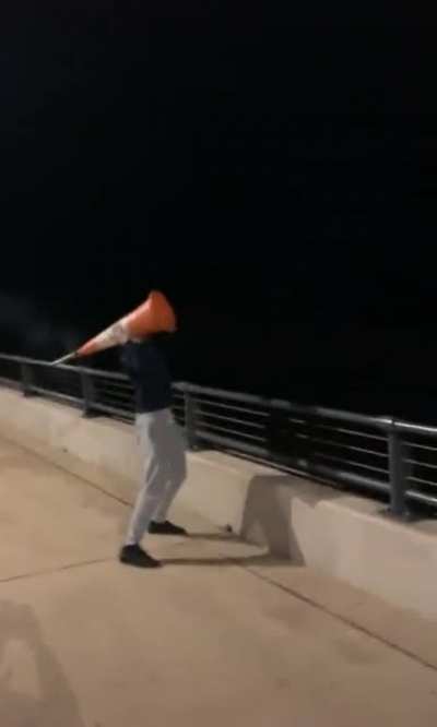 Well that&rsquo;s one way to let off a firework