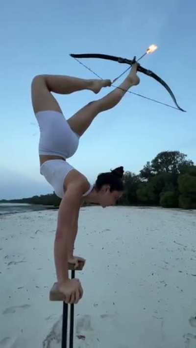 Archery with legs