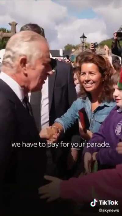 As an American I find Charles being heckled very interesting because the UK seems like everyone is a royalist. Also&hellip; the heckler has a point!