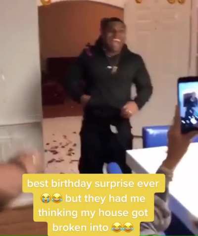 He was ready 😂