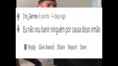 O u/Dino_Doid&atilde;o foi banido injustamente desse servidor e pediu para eu postar esse v&iacute;deo