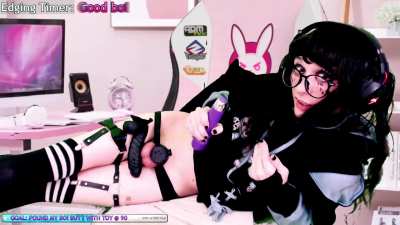 First (ruined) cumshot of the first stream of the year