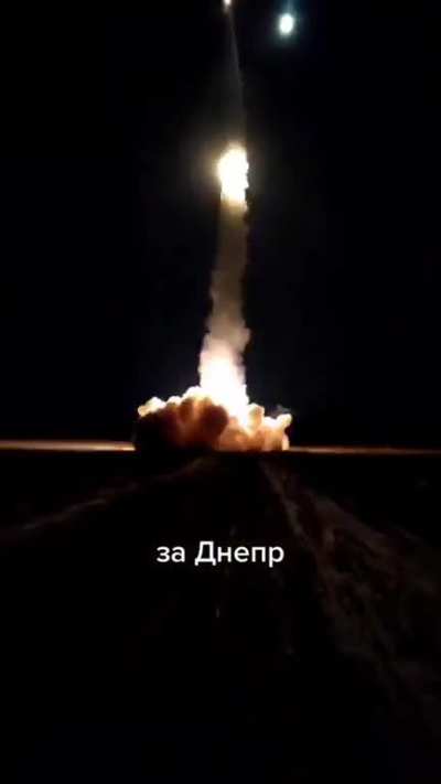 A Ukrainian GRAD sends a batch of 122mm into the invaders as an act of retaliation for the attacks in Dnipro