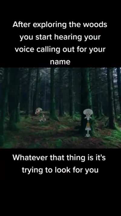 They're in the trees