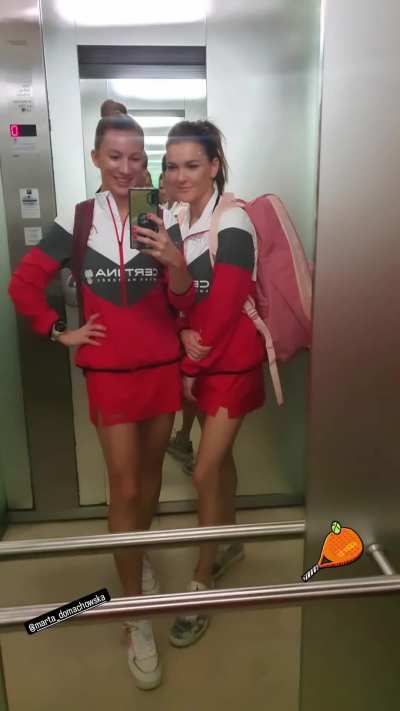 Aga Radwanska & Marta Domachowska - Polish Pro Tennis Players