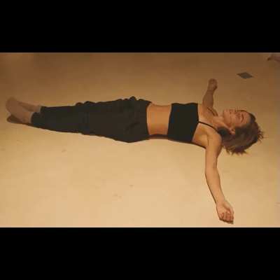 Laying down - BTS of a Prada Shoot