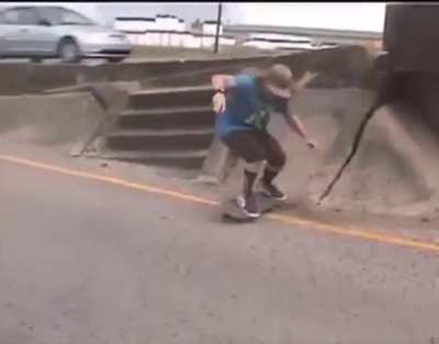GWTB when skating by an exit ramp